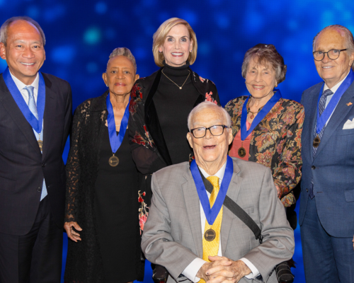 Cuong Do, Florence Jones-Kemp, Ray and Pat Potts and J. Don Harris, D.D.S., with Mary Mélon-Tully